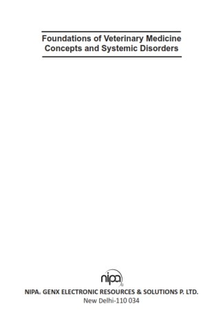 FOUNDATIONS OF VETERINARY MEDICINE